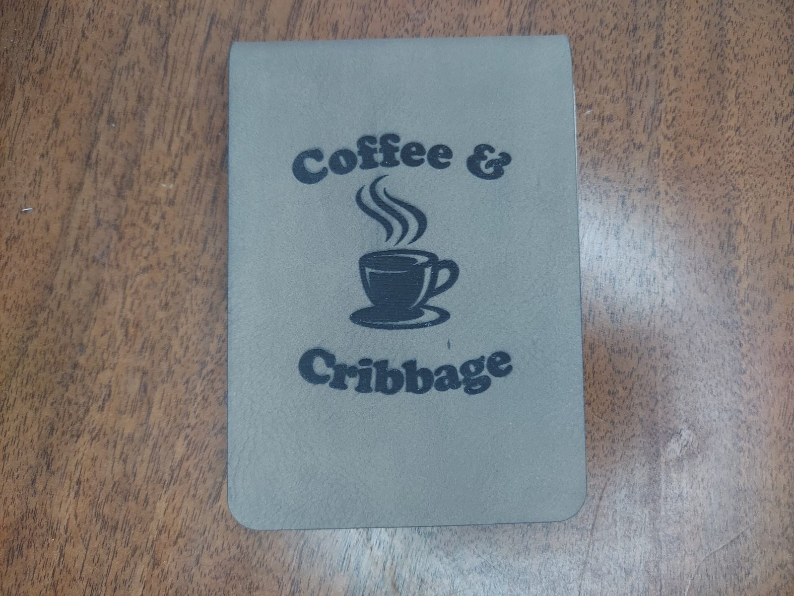 Travel Cribbage Board, Laser Cut Folding Game with Leatherette Cover & 15 Design Choices, Portable Peg Board for Camping, RV, and Game Night - Image 6