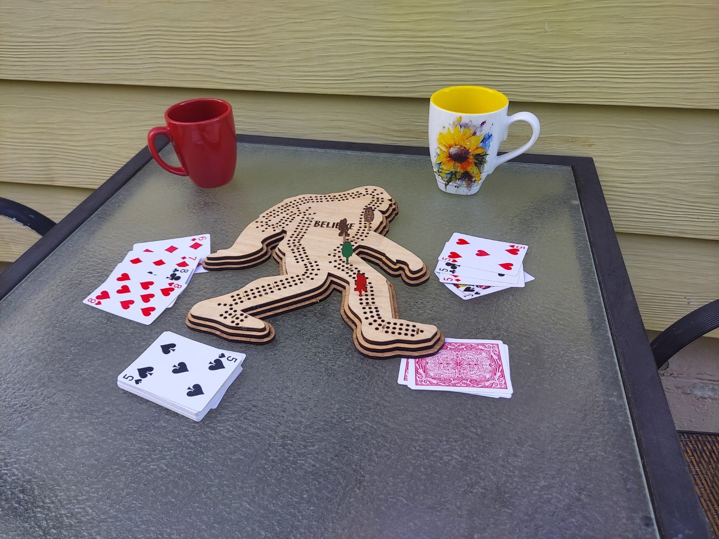 Big foot cribbage board, unique bigfoot game for all the sasquatch believers. Perfect cryptid gift for card game and outdoors enthusiasts - Image 5
