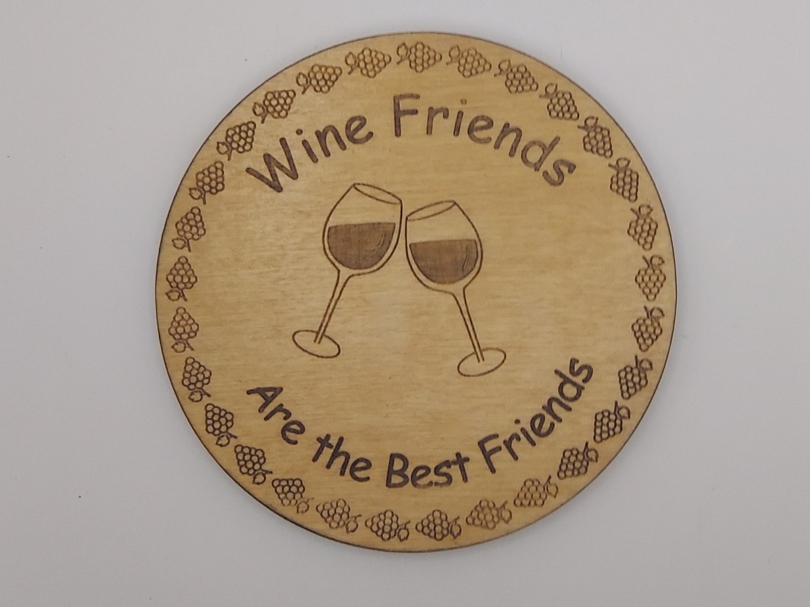Wine Enthusiast Wooden Coasters set 2 Laser Engraved with Coaster Holder, Humorous Sayings, Great for Housewarming Gifts and Wine Lovers - Image 5