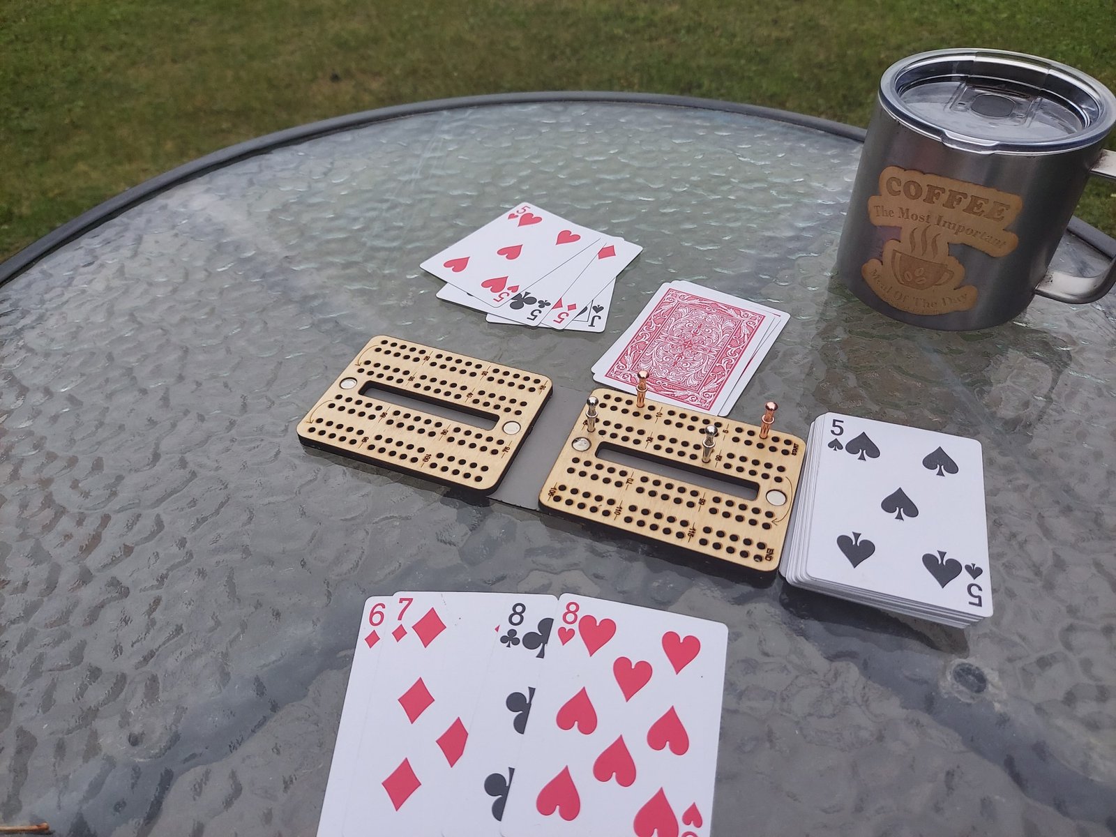 Travel Cribbage Board, Laser Cut Folding Game with Leatherette Cover & 15 Design Choices, Portable Peg Board for Camping, RV, and Game Night - Image 8