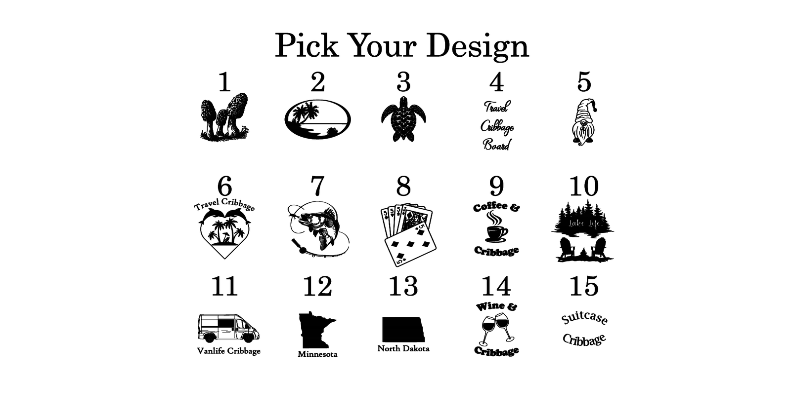 Travel Cribbage Board, Laser Cut Folding Game with Leatherette Cover & 15 Design Choices, Portable Peg Board for Camping, RV, and Game Night - Image 9