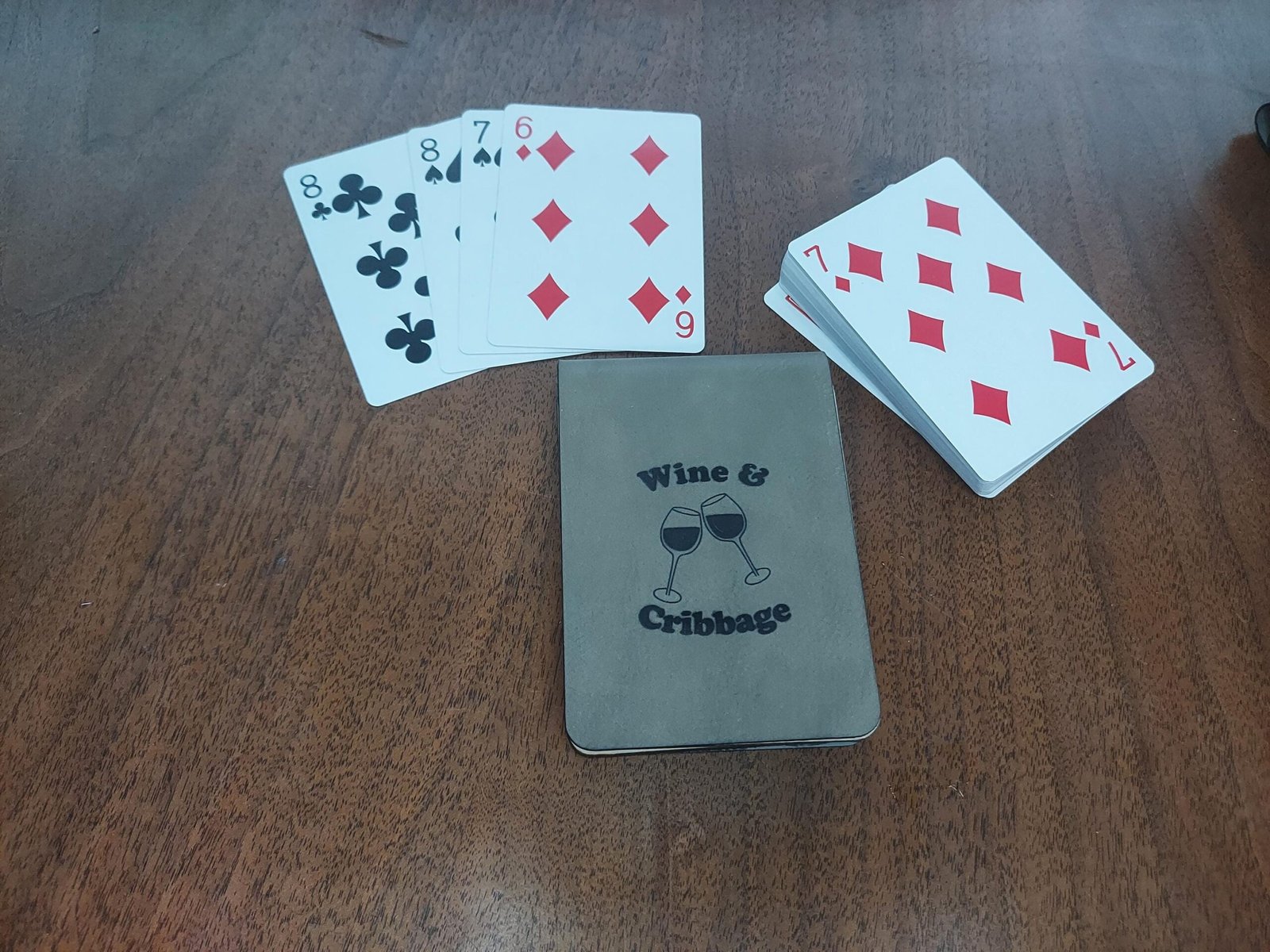 Custom travel cribbage board. Personalize this travel game for a unique gift for vanlife or camping card game lover for their belt bag. - Image 4