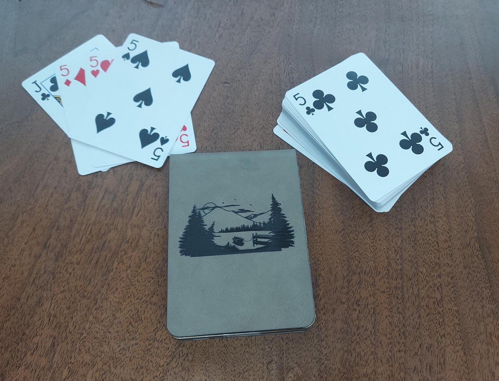 Custom travel cribbage board. Personalize this travel game for a unique gift for vanlife or camping card game lover for their belt bag. - Image 6