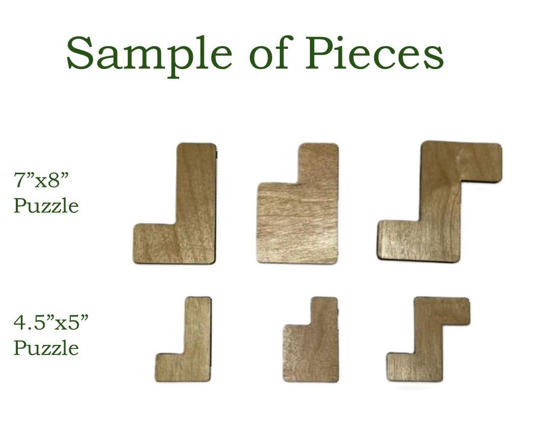 Wooden calendar puzzle laser engraved handcrafted brain teaser. Choose between two sizes. Unique home office decor gift for puzzle lovers. - Image 8