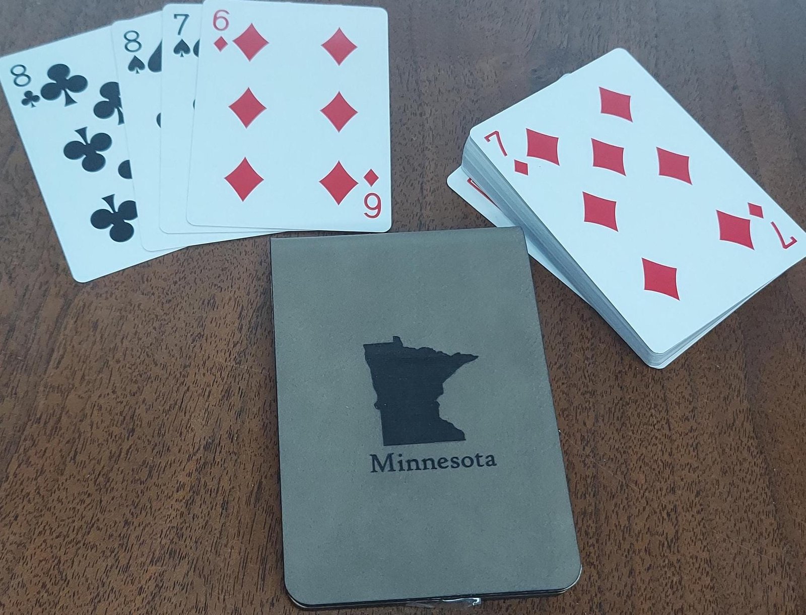 Custom travel cribbage board. Personalize this travel game for a unique gift for vanlife or camping card game lover for their belt bag. - Image 9