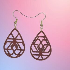 Geometric 3 Themed Earrings, State Pride. Great Jewelry gift for gift baskets, mother's day gifts. Laser Cut, stained