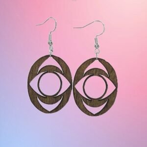Geometric 8 Themed Earrings, State Pride. Great Jewelry gift for gift baskets, mother's day gifts. Laser Cut, stained
