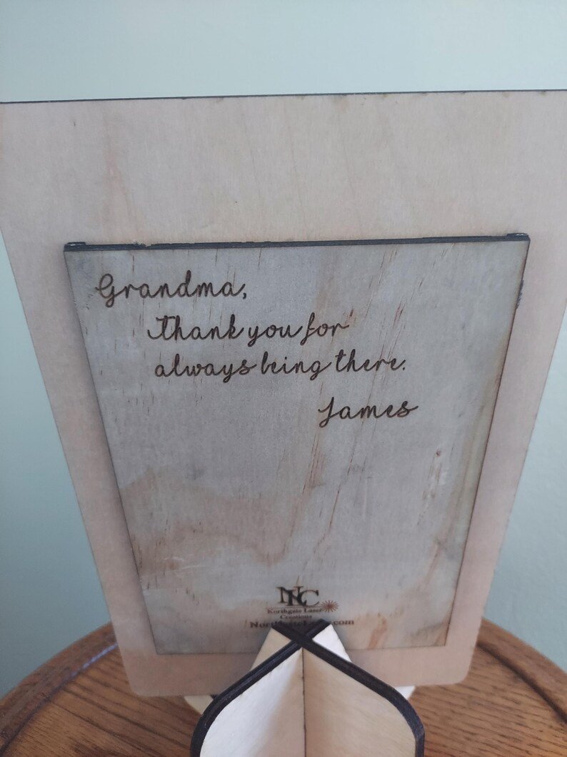 Personalized Graduation Picture Frame, Thank You Gift, Laser Cut Wood - Image 8