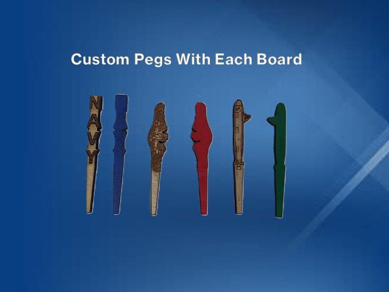 Dolphins Insignia Cribbage Board / Submariner Gift / Navy Dolphin Cribbage Board / Military Veteran Game - Image 5